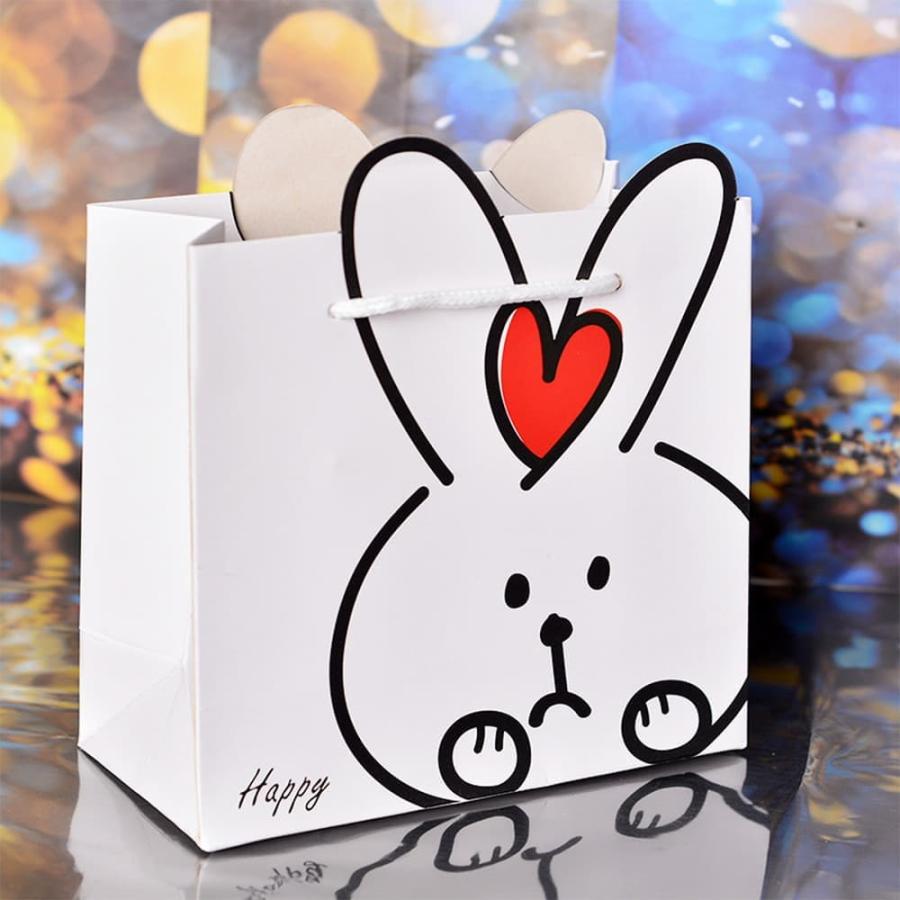 SALE✳︎ハンドメイド✳︎巾着 コップ袋にぜひ♪ラビット うさぎ