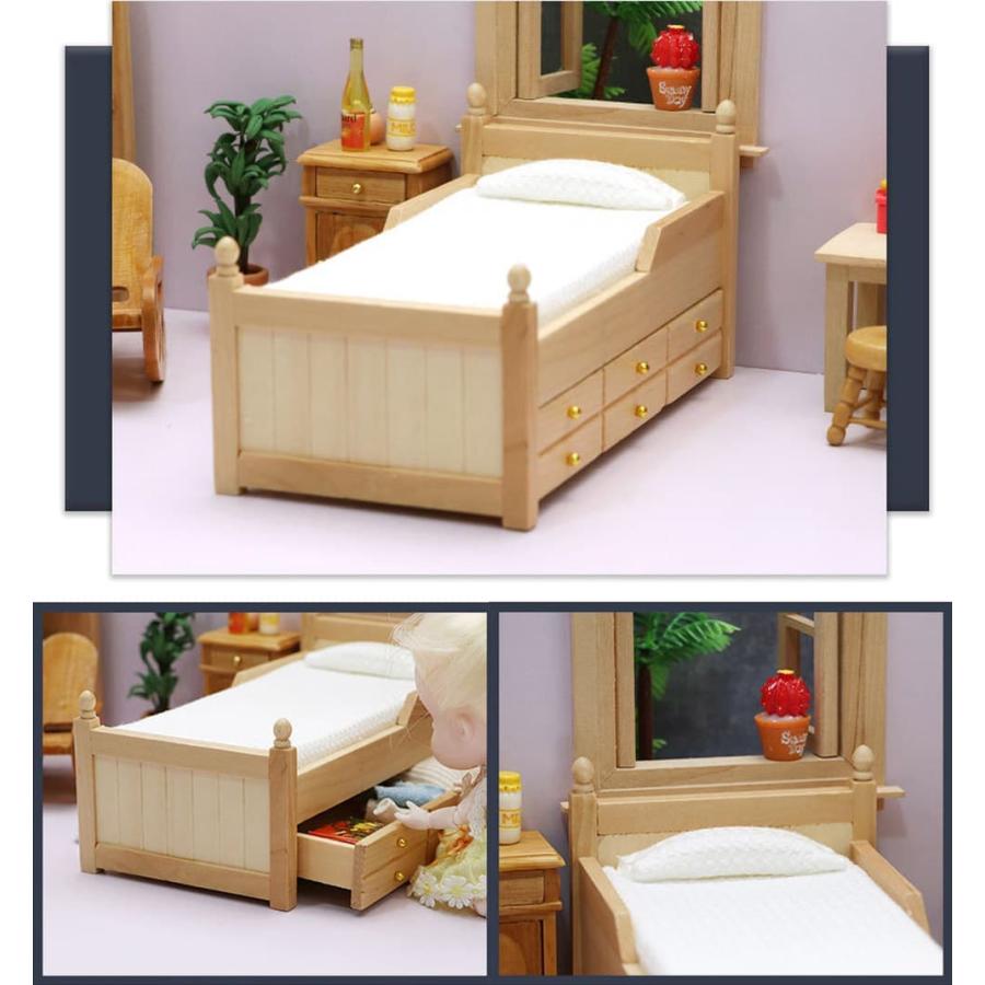 ミニチュア家具　1/12　天蓋ベッド　べスパック製家具　ドールハウス作家作品 ミニチュア家具 1/12 天蓋ベッド べスパック製家具 ドールハウス作家