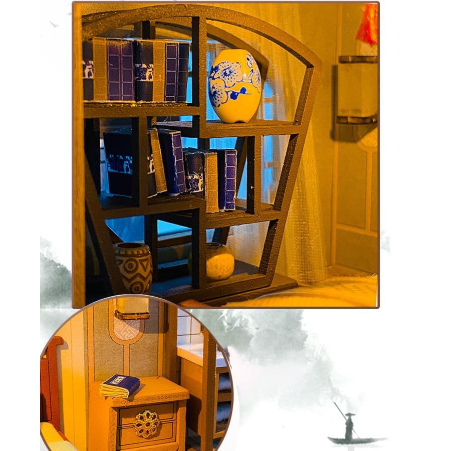 1/24 ドールハウス ミニチュア 手作りキット セット中国風 中華