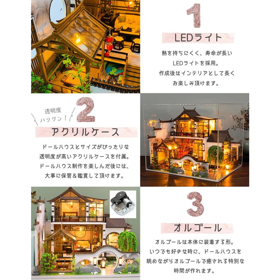1/24 ドールハウス ミニチュア 手作りキット セット中国風 中華 1/24 ドールハウス ミニチュア 手作りキット セット中国風 中華