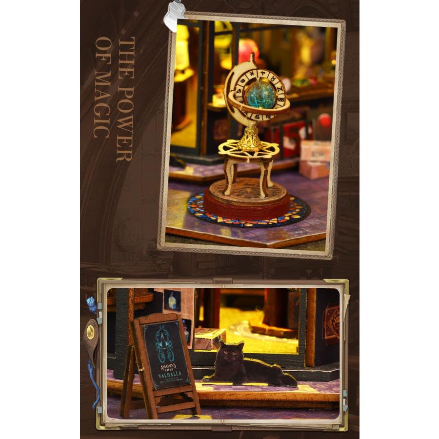 ドールハウス完成品オーダー。新着マジックシティ Amazon | BATTTX ミニチュア ドールハウスキット 文芸ミニ