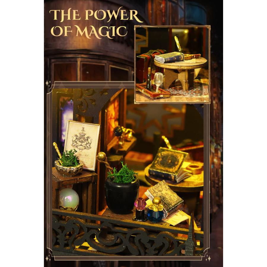 ドールハウス完成品オーダー。新着マジックシティ Amazon | BATTTX ミニチュア ドールハウスキット 文芸ミニ