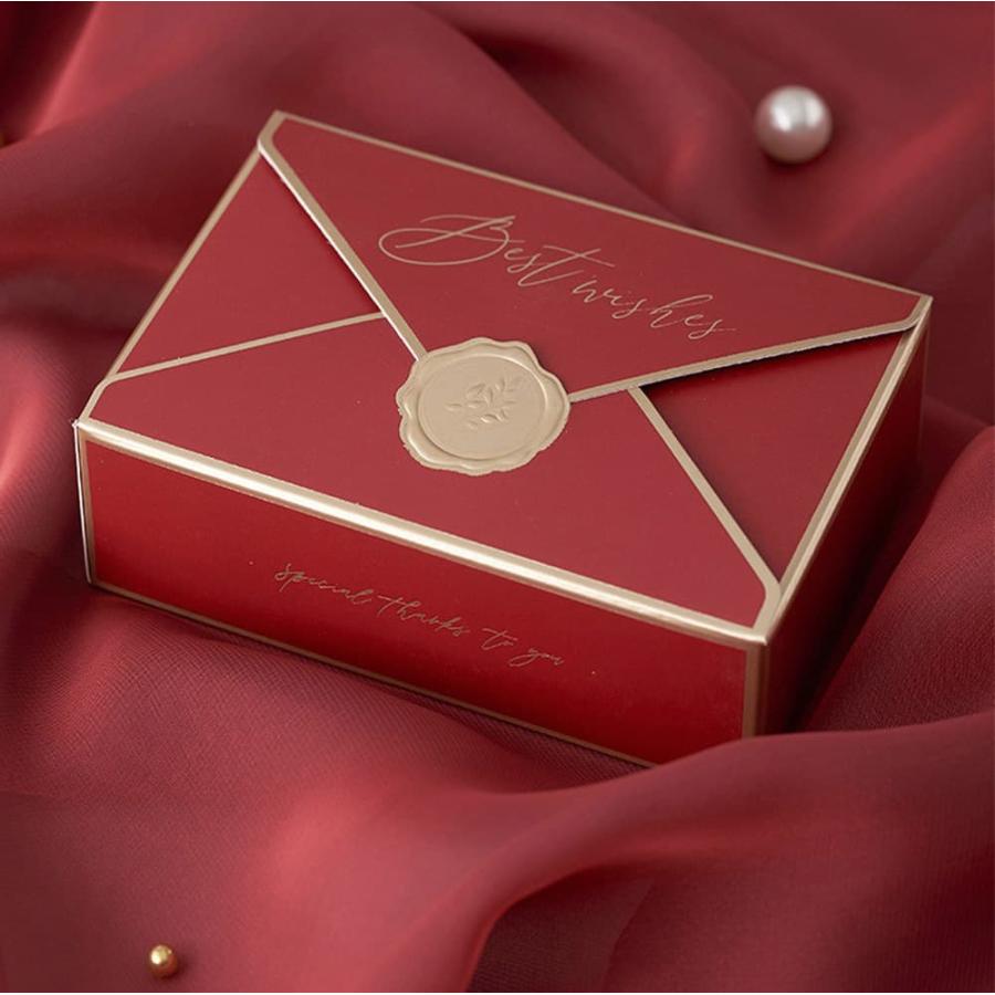 ラッピングセット12点 ラッピングプレゼント ボックス 12枚セット|封筒 手紙 型 シーリング