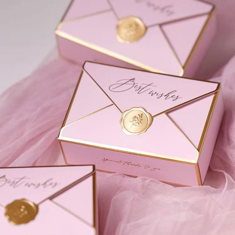 ラッピングセット12点 ラッピングプレゼント ボックス 12枚セット|封筒 手紙 型 シーリング