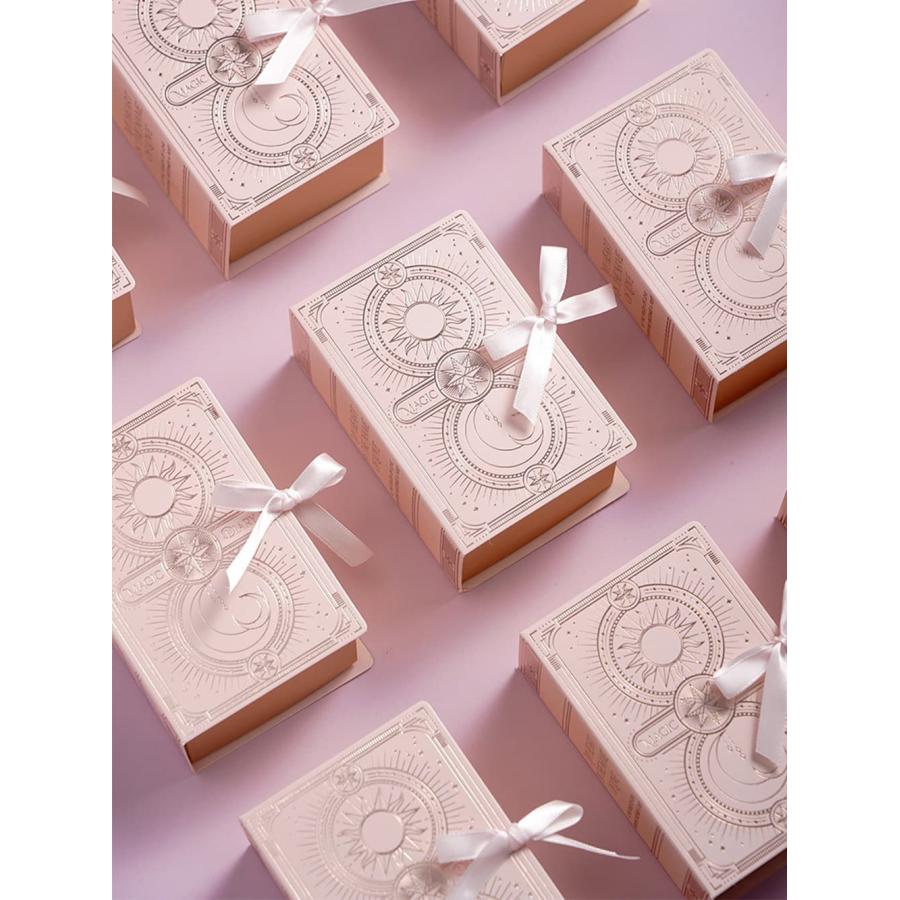 ラッピングギフト バッグ 本型 ブック リボン付 3種×2枚ずつ 6枚