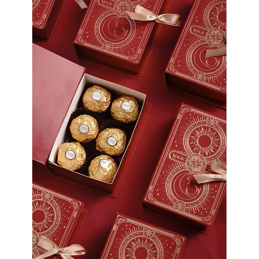 ラッピングギフト バッグ 本型 ブック リボン付 3種×2枚ずつ 6枚