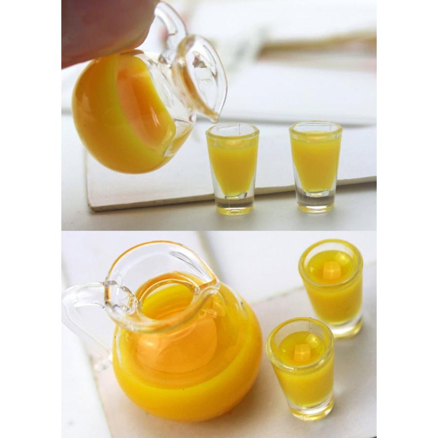 ミニチュア1/6 スケール ミルク 牛乳 コップ 2つ+ピッチャー