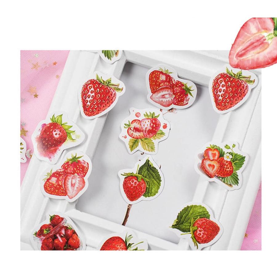 シールフレーク 92枚 アソート セット ストロベリー いちご リース
