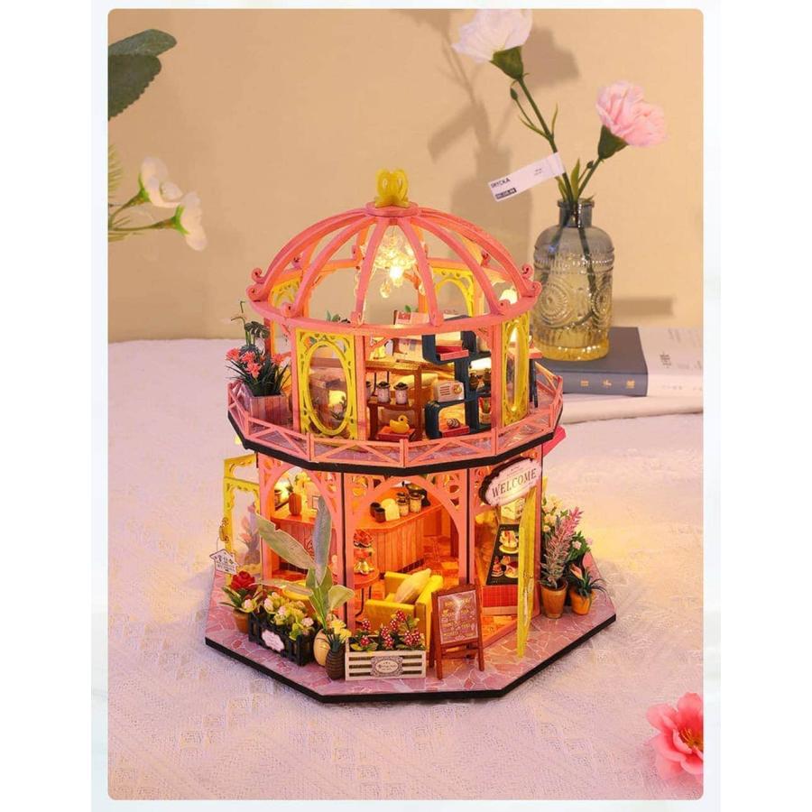 ミニチュアドールハウス【完成品】フラワーショップ 楽天市場】最短当日出荷◇ドールハウス ミニチュア 手作りキットセット