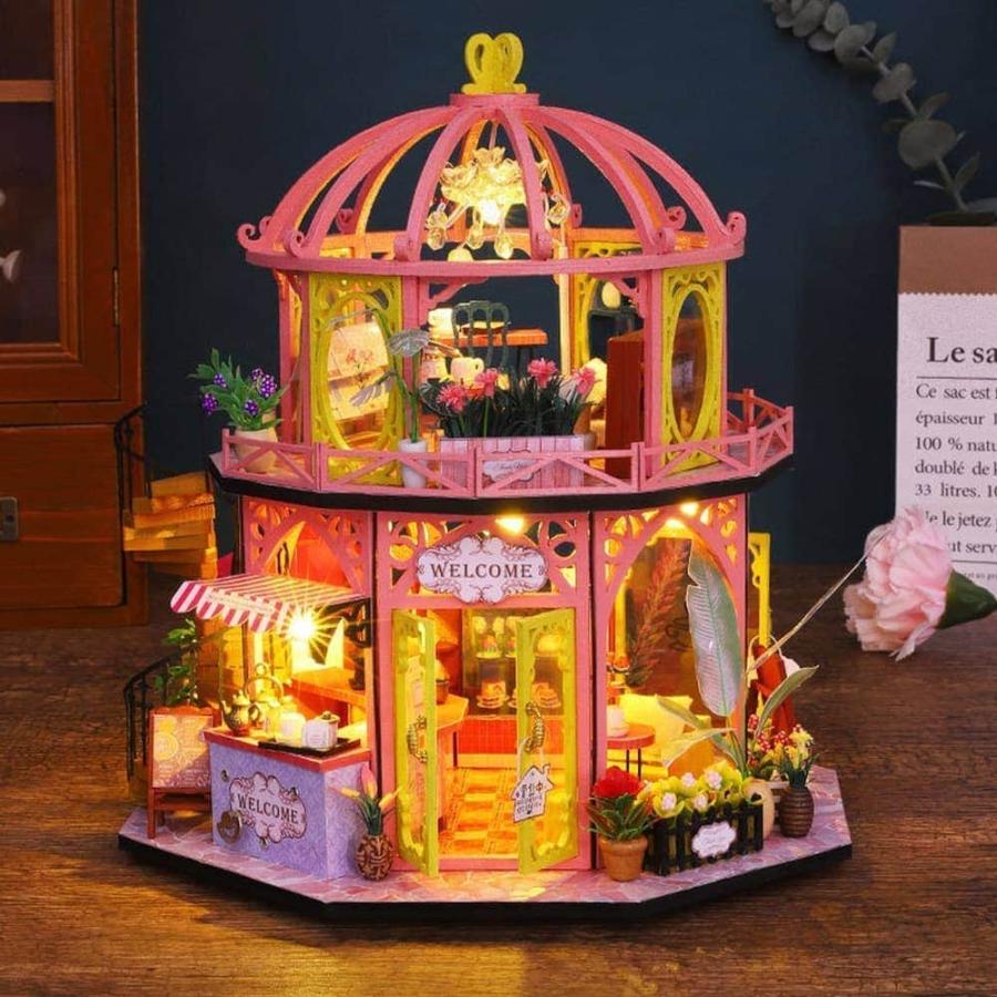 ミニチュアドールハウス【完成品】フラワーショップ 楽天市場】最短当日出荷◇ドールハウス ミニチュア 手作りキットセット