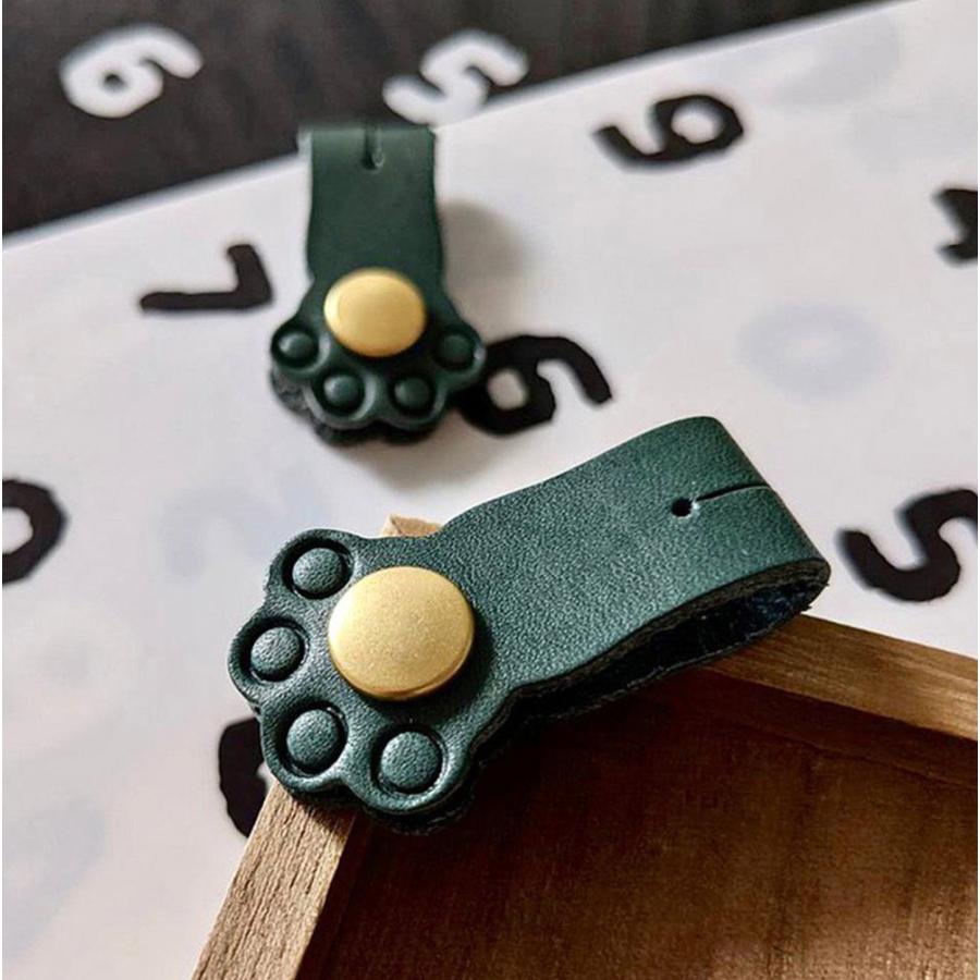 猫 ネコ コード クリップ イヤホン ホルダー レッド 1本 & ブラウン 1本 ケーブル 配線 まとめ 結束 収納 バンド クリップ 絡まらない |  | 12