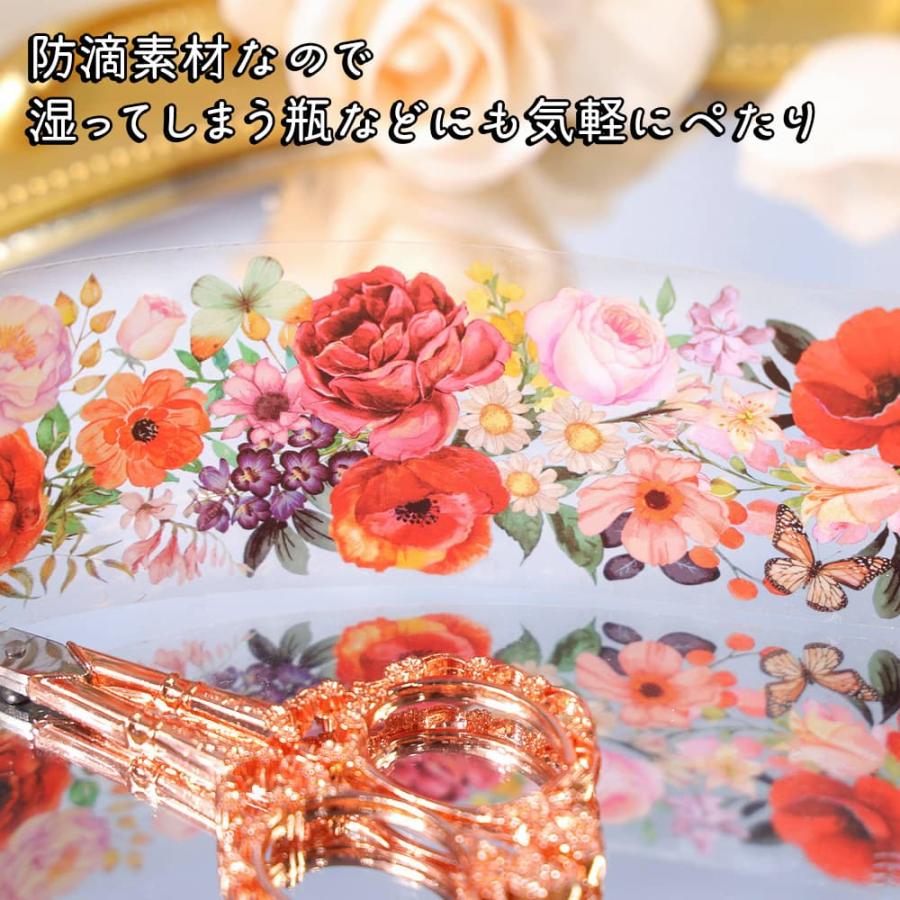 ロールシール　バラ売り可 シールロール テープ 4種セット 200m 大量 好きな長さで使える