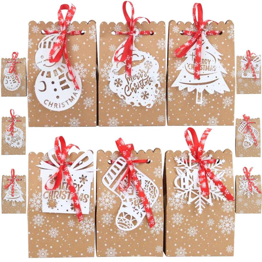 moin moinクリスマス ラッピング ボックス 幅12x奥行7×高さ18.5cm+