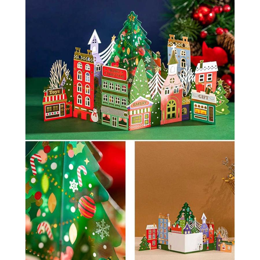 moin moinクリスマスカード+封筒 ( レッド ) セット 絵本 童話