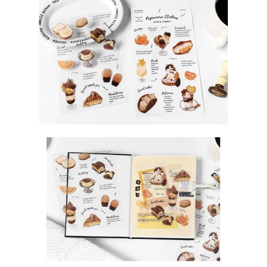 シールステッカー クリア 透明 8種セット 犬 鳥 猫 レッサーパンダ