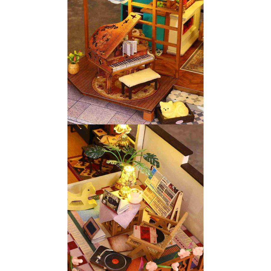 ドールハウス ミニチュア 手作りキット セット 英語説明書