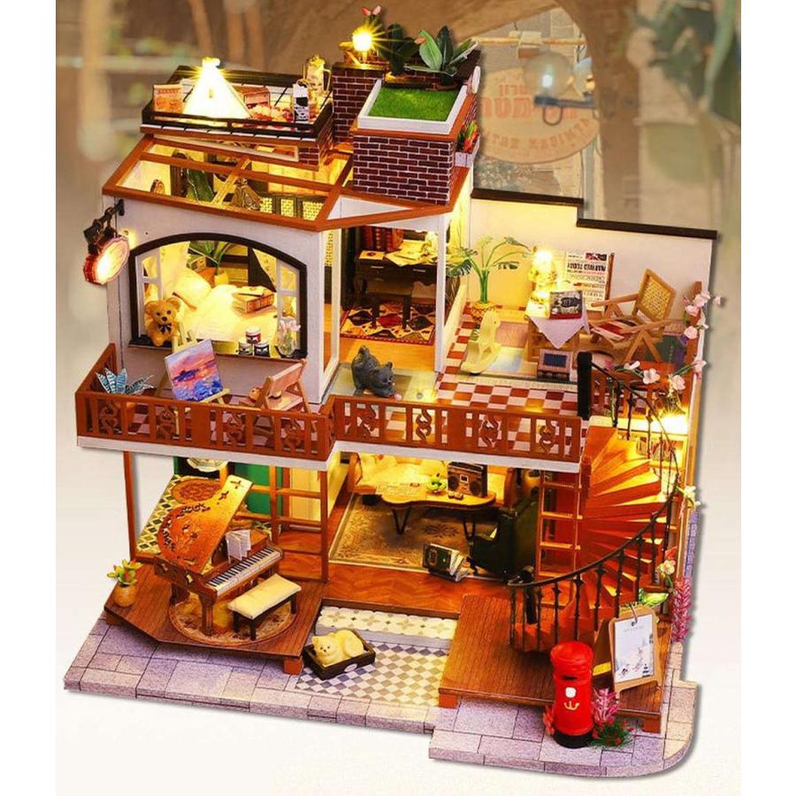 ドールハウス ミニチュア 手作りキット セット 英語説明書