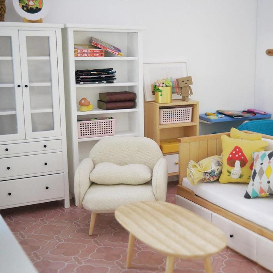 ミニチュア棚 家具 3点セット 1/6 1:6 1/12 1:12 スケール オープン