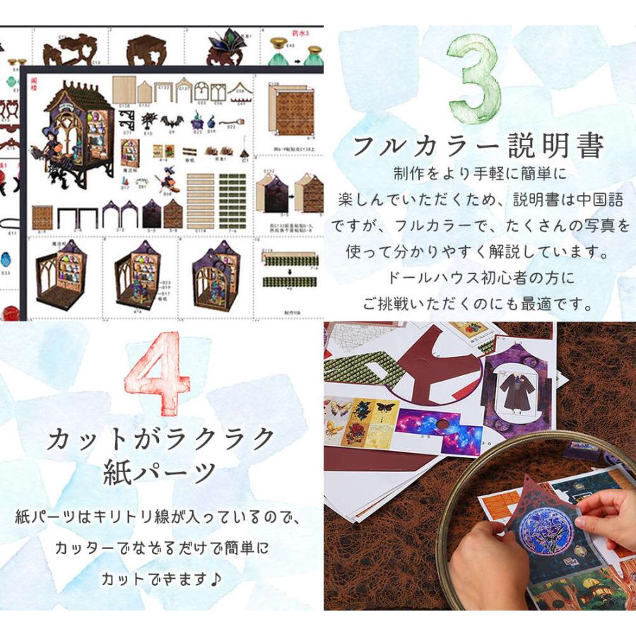 ドールハウス ミニチュア 手作りキット セット1/24 スケール 初心者