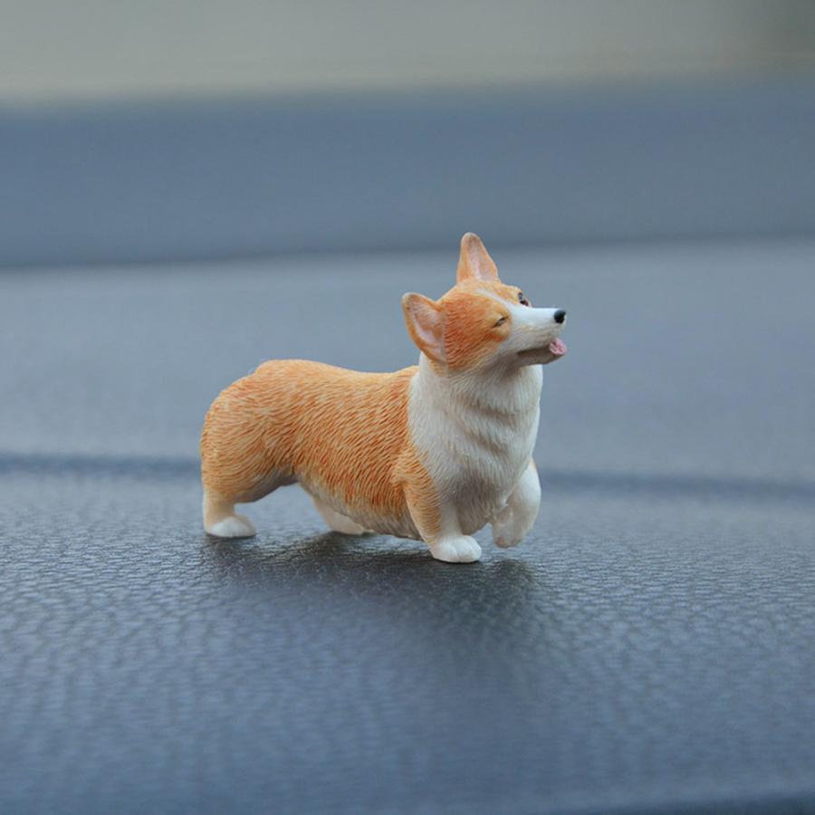フィギュア 置物 オーナメントどこでも すやすや コーギー 子犬