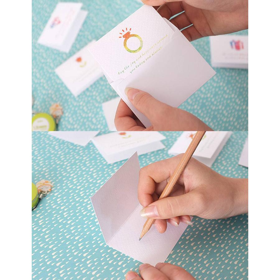 メッセージ カード9種 90枚 大容量 セット ( 封筒 付 ) カラフル