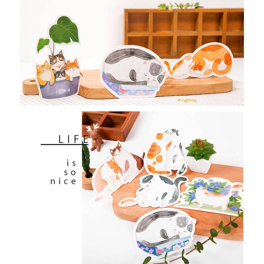 ポストカード メッセージカード30枚セット 30種 猫 ネコ