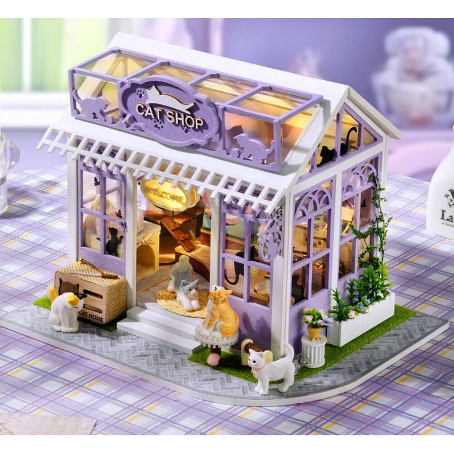 ドールハウス ミニチュア 手作りキット セットペットショップ 1/24