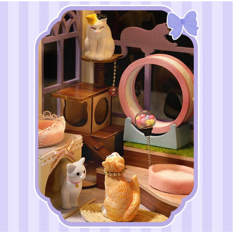 ドールハウス ミニチュア 手作りキット セットペットショップ 1/24