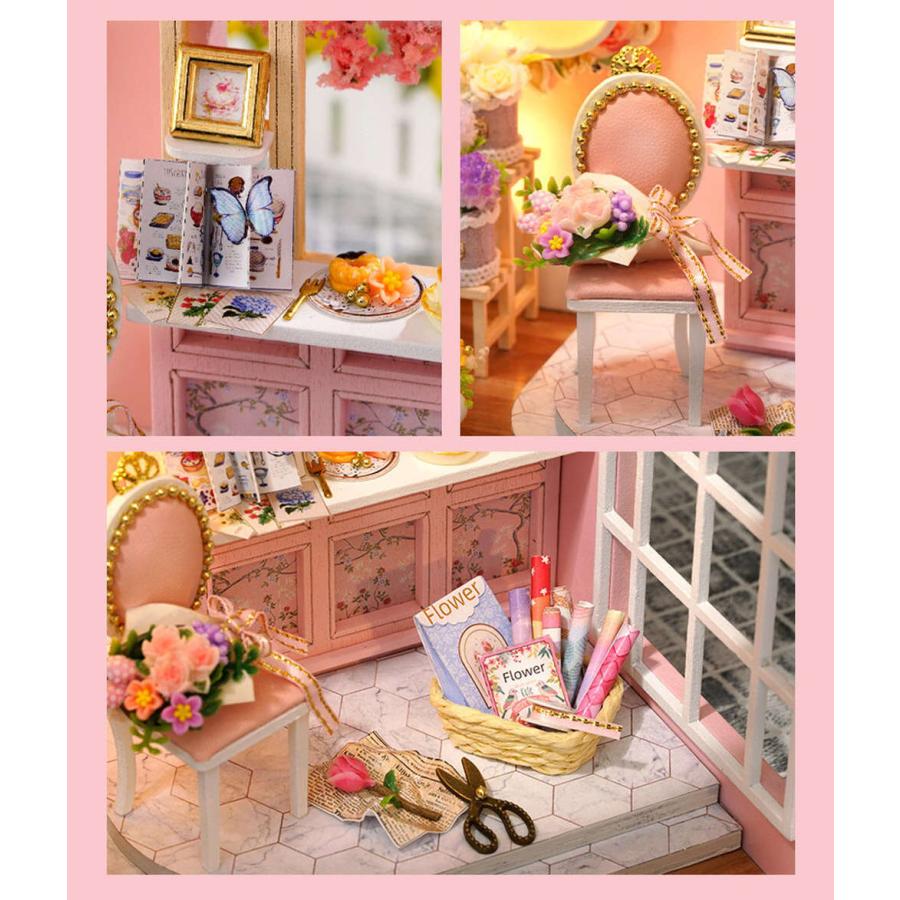 ドールハウス ミニチュア 手作りキット セット花屋さん 1/24 スケール