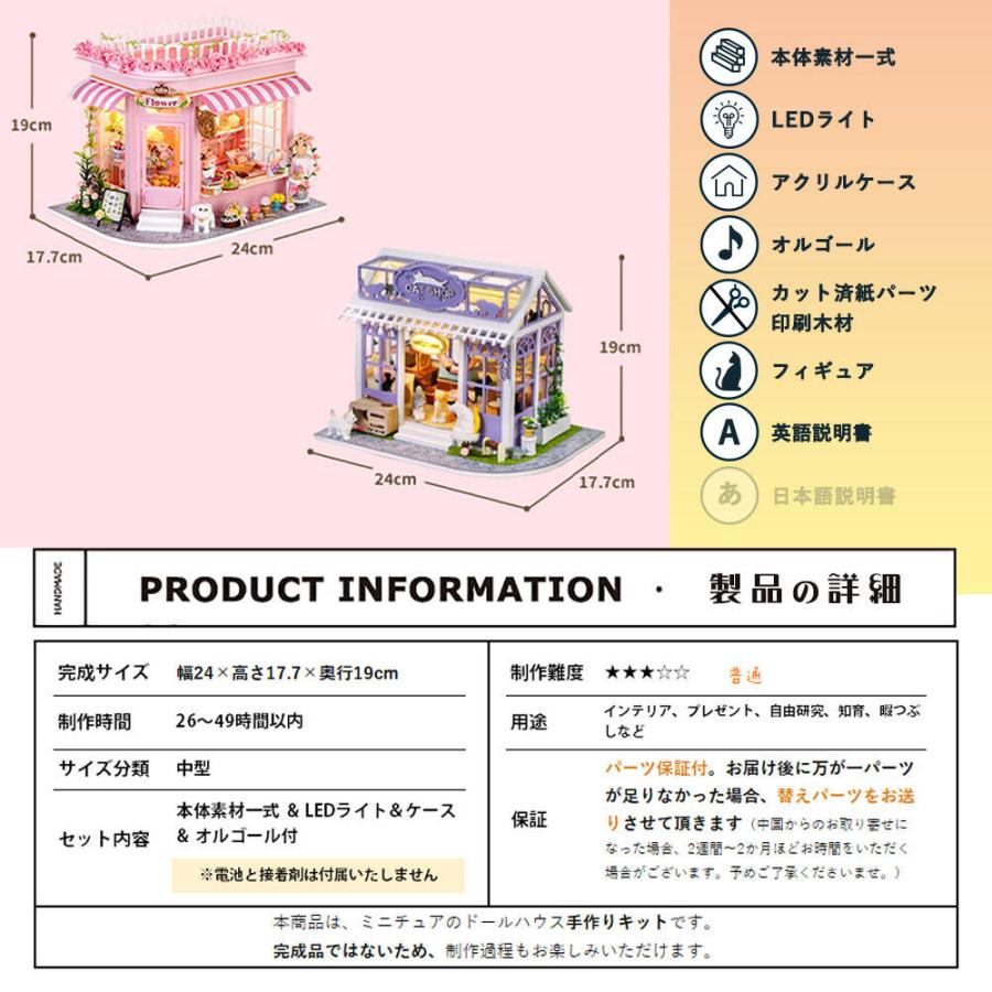 ドールハウス ミニチュア 手作りキット セット花屋さん 1/24 スケール