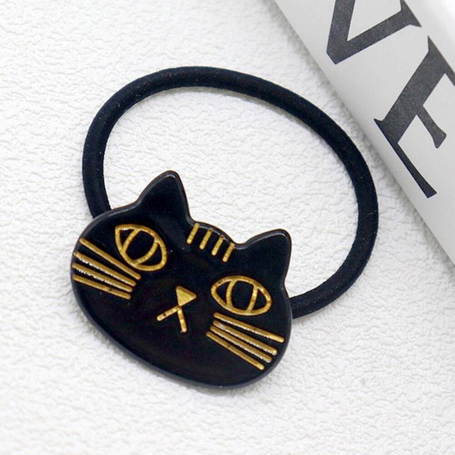 ヘアゴム ヘアアクセサリー レディース3種セット 猫 ねこ フェイス 顔