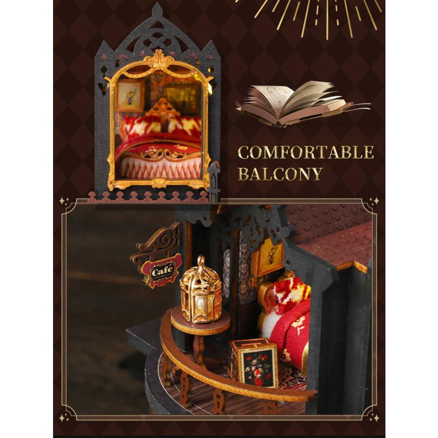 ドールハウス ミニチュア 手作りキット セット 英語説明書 1/24