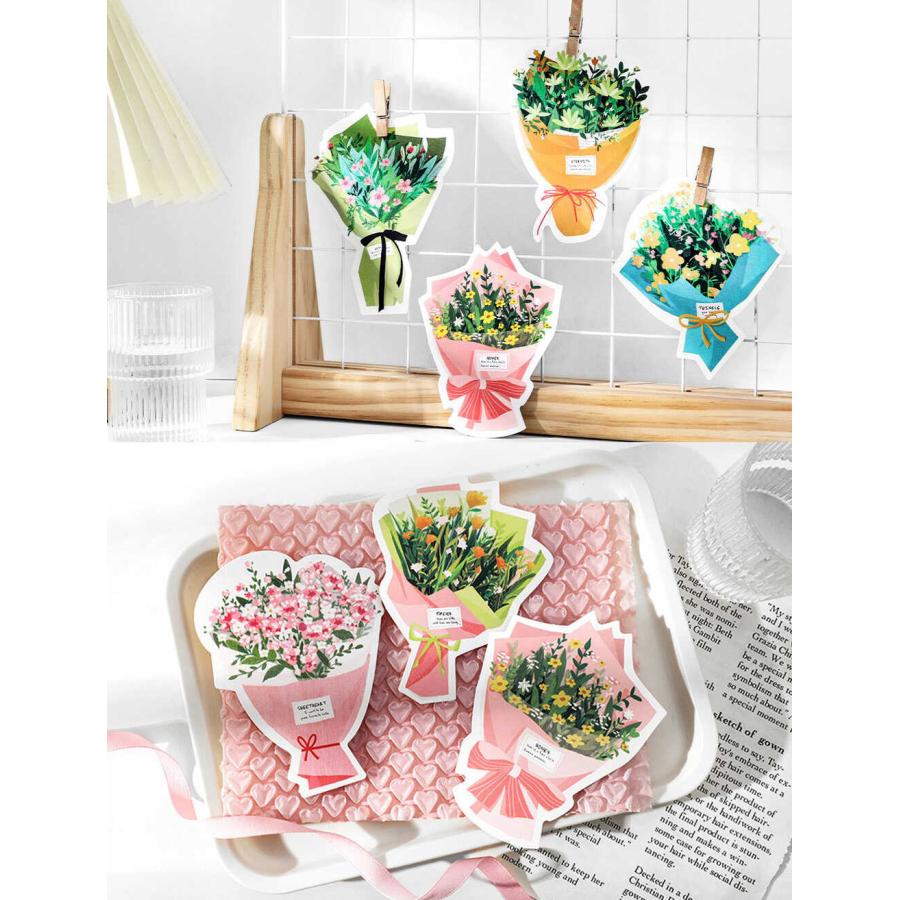ポストカード メッセージカード30枚セット 30種 花束 ブーケ 花