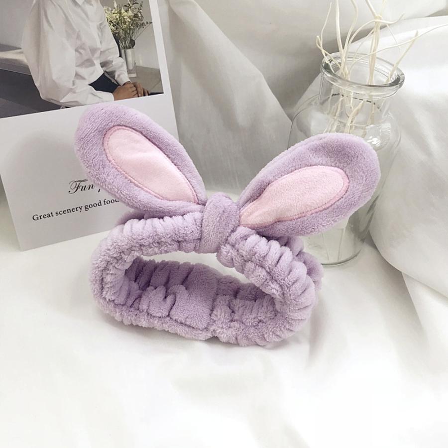ヘアバンド ターバンうさぎ うさ耳 うさぎ耳 耳付 グレー ふわもこ