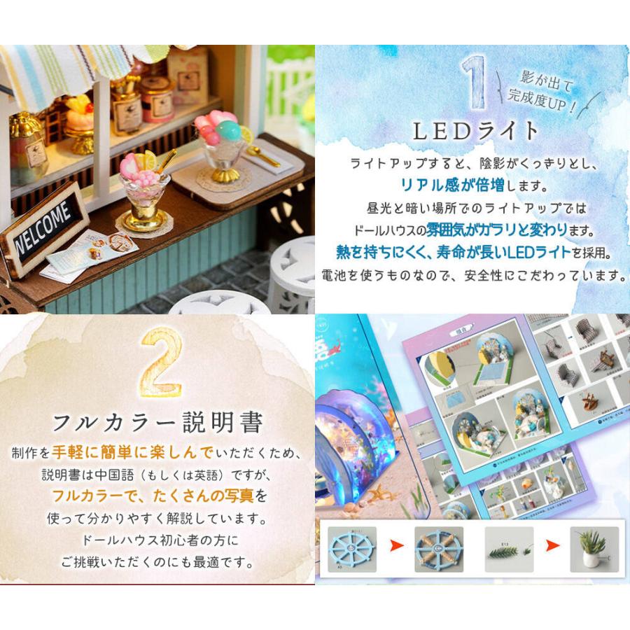 ドールハウス ミニチュア 手作りキット セットショップ お店 4種