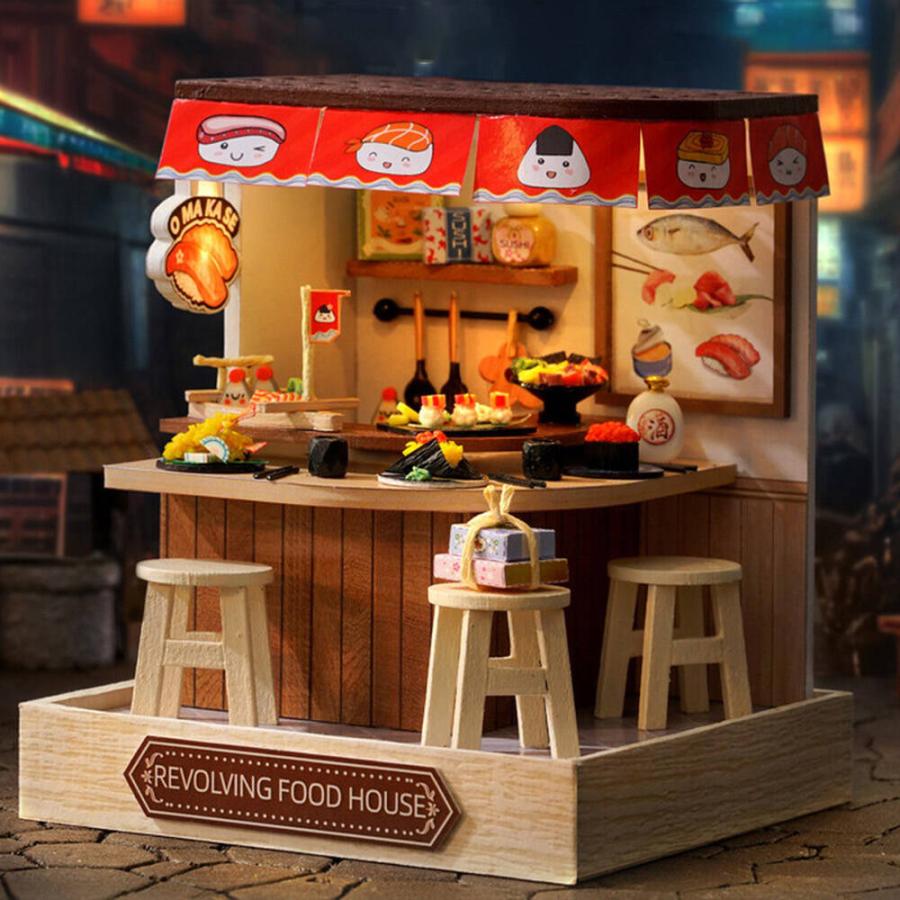 ドールハウス ミニチュア 手作りキット セットショップ お店 4種