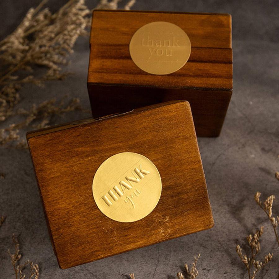 シールシーリング ワックス ステッカー Thank You 120枚 大容量 (1