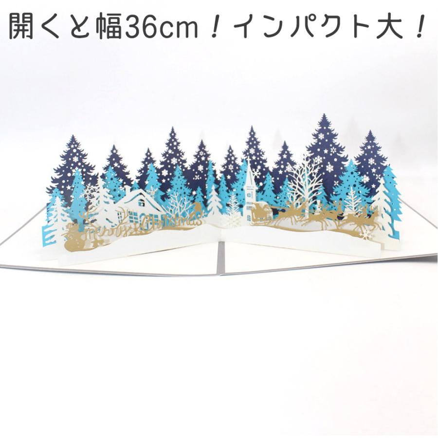 クリスマス カード メッセージ カード封筒 付属 グリーディングカード