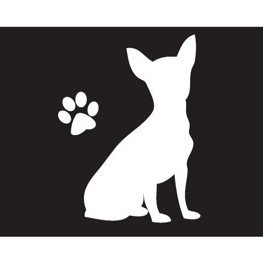 シルエットステッカー チワワ 肉球つき 定形外郵便送料無料 Dog001 モジモジタック Yahoo 店 通販 Yahoo ショッピング