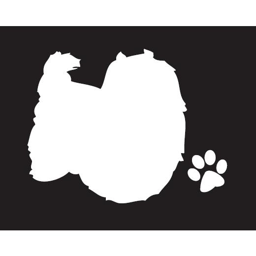 シルエットステッカー マルチーズ 肉球つき 定形外郵便送料無料 Dog014 モジモジタック Yahoo 店 通販 Yahoo ショッピング