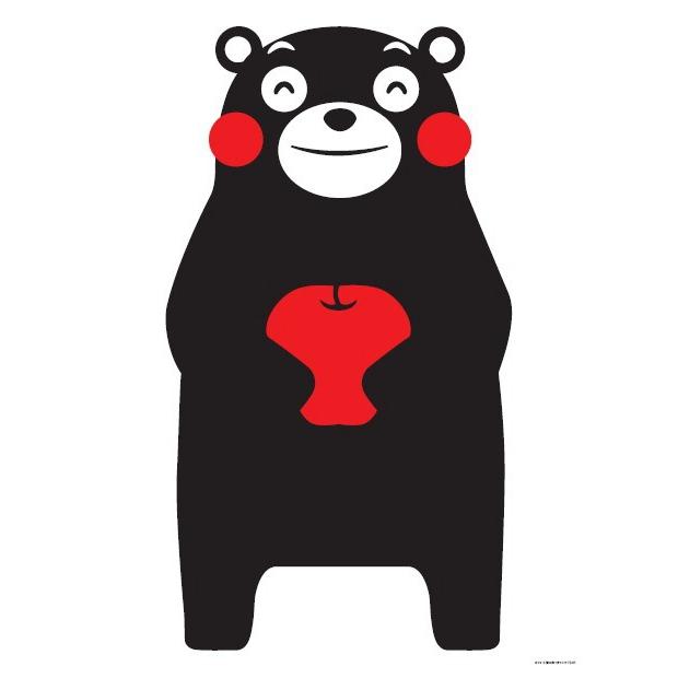 くまモンステッカー ジャンボC W325mm×H575mm くまもん 熊本 ご当地