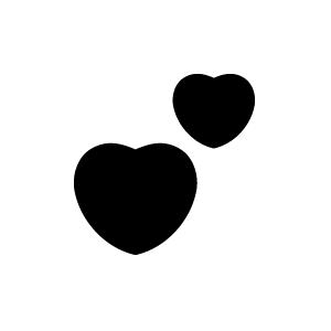 切り文字 ハート5 サイズ S 80 80mm 素材 カラーボード Heart5 Cb S もじパラ ヤフーショップ 通販 Yahoo ショッピング