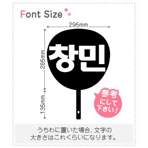 ハングル切り文字セット 【チャンミン(Changmin)】1文字のサイズ：L
