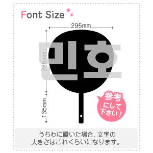 ハングル切り文字セット 【ミンホ(MINHO)】1文字のサイズ：LL(200