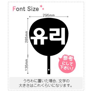 ハングル切り文字セット 【ユリ(YuRi)】1文字のサイズ：L(140×140mm