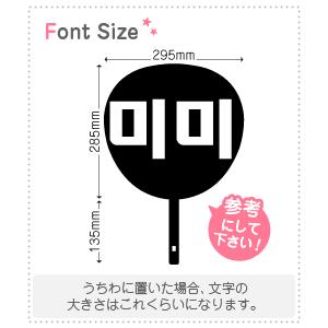 ハングル切り文字セット 【ミミ(Mimi)】1文字のサイズ：L(140×140mm