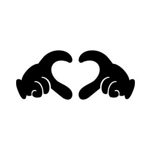 切り文字セット 手でハート2 1文字のサイズ Ss 40 40mm 素材 カッティングシート Ntt2 Cs Ss もじパラ ヤフーショップ 通販 Yahoo ショッピング