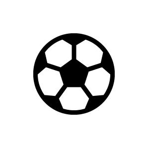 切り文字 【サッカーボール3】サイズ：3L(うちわ最大サイズ)素材