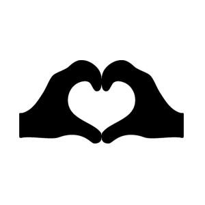 切り文字セット 手でハート 記号 1 1文字のサイズ Ll 0 0mm 素材 ホログラムシート 蛍光シート Tt1 Hs Ll もじパラ ヤフーショップ 通販 Yahoo ショッピング