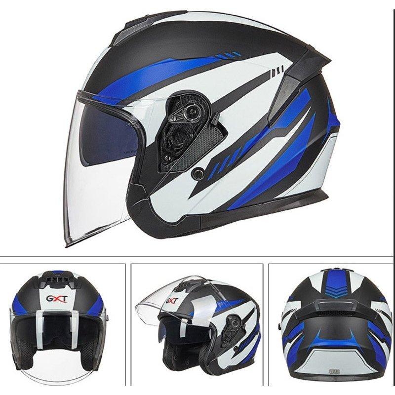 ジェットヘルメット ダブルシールド バイクヘルメット ハーフヘルメット 半帽 Helmet 男女兼用 バイク用品 全11色|moka-shop|05